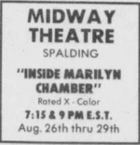 Midway Theatre - 1977 Ad For Porn (newer photo)